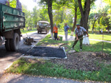 Работы по благоустройству города продолжаются